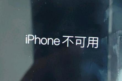 会泽苹果服务网点分享锁屏界面显示“iPhone 不可用”如何解决 